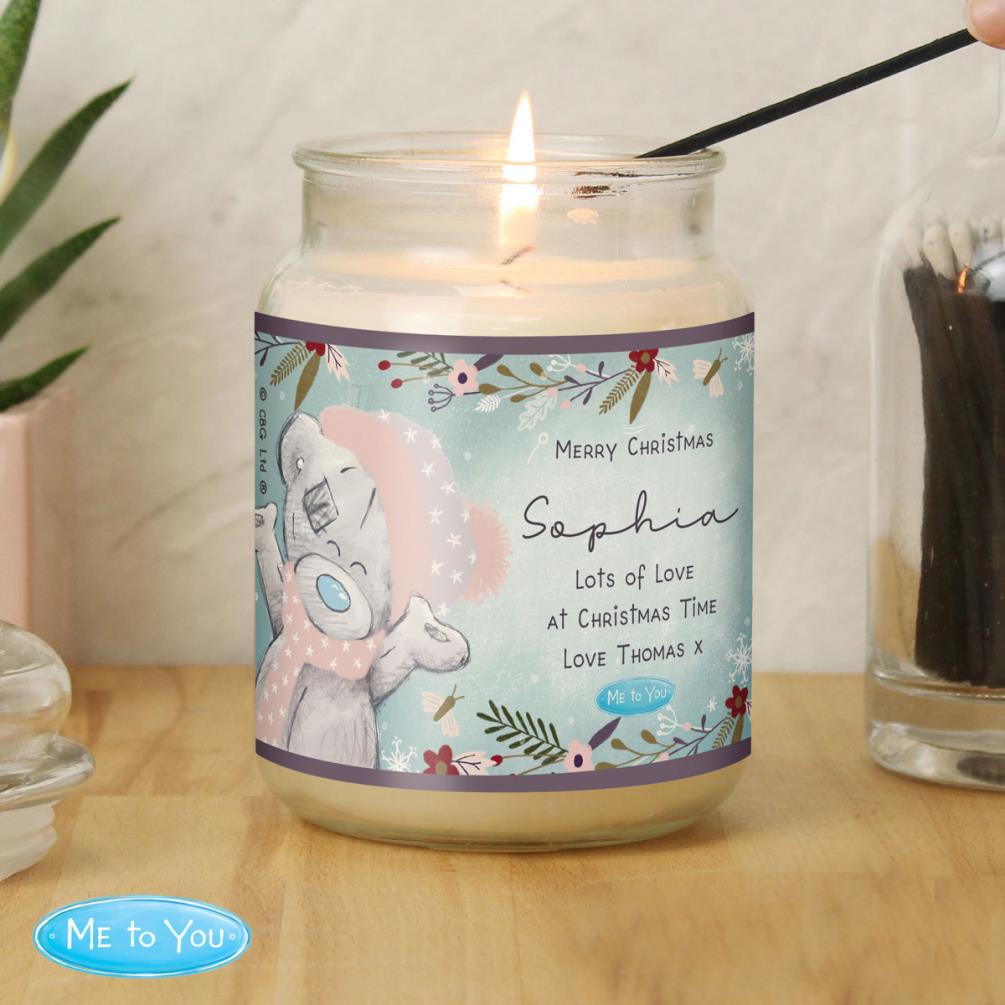 Personalised Me to You Cosy Winter Large Jar Candle Extra Image 3
